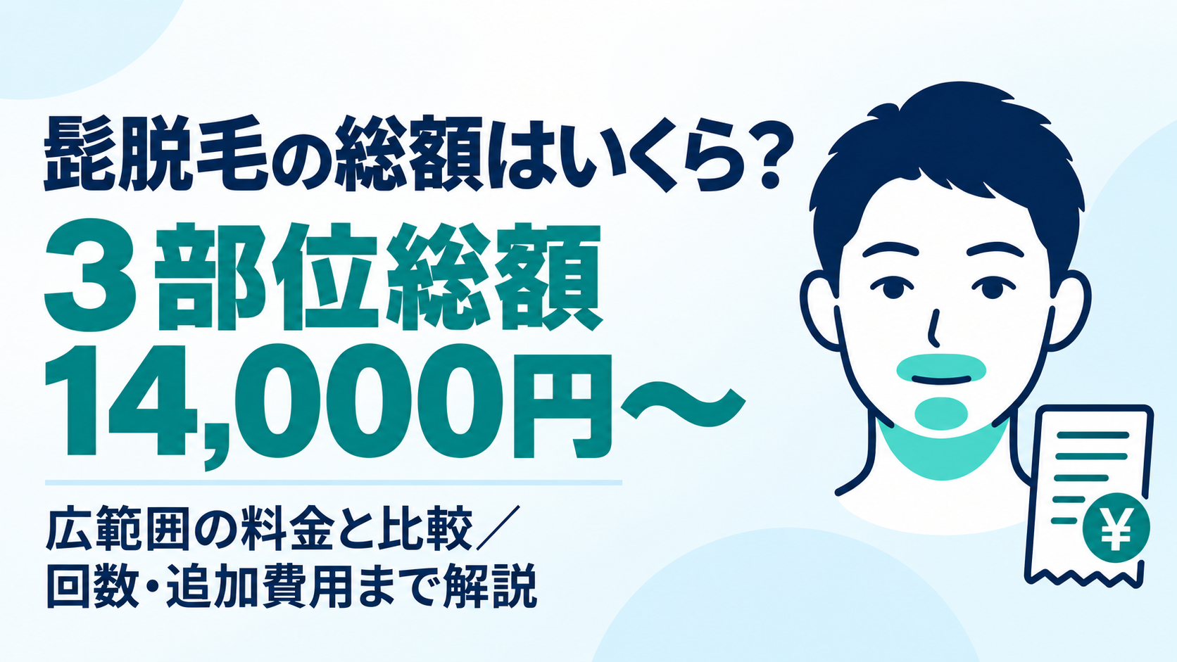 髭脱毛 値段 総額